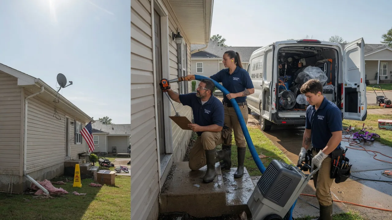 Ceiling Water Damage Restoration in Ama, LA near me